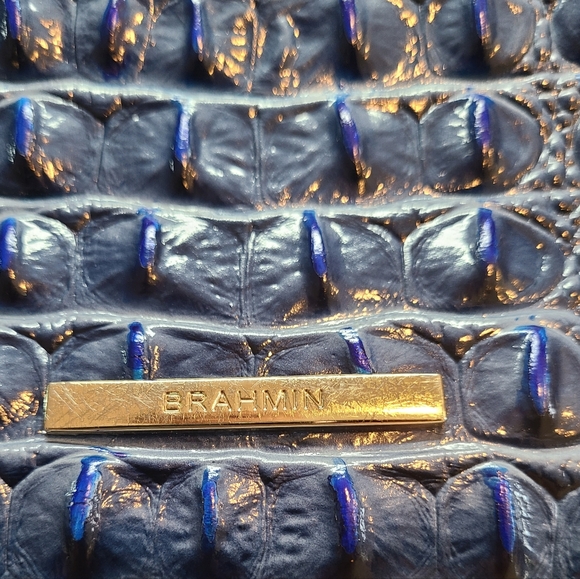Brahmin Electric Blue Lorelei Restored With Art By A Brahmin Lover - Picture 2 of 11
